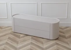 Тумба Lagom под ТВ 2 ящика ширина 140 см (дымка)