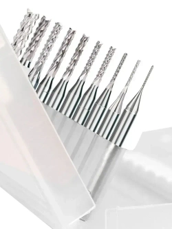 Набор фрез рашпильных кукуруза XCAN 0,8-3,175 мм для печатных плат, 10 шт.