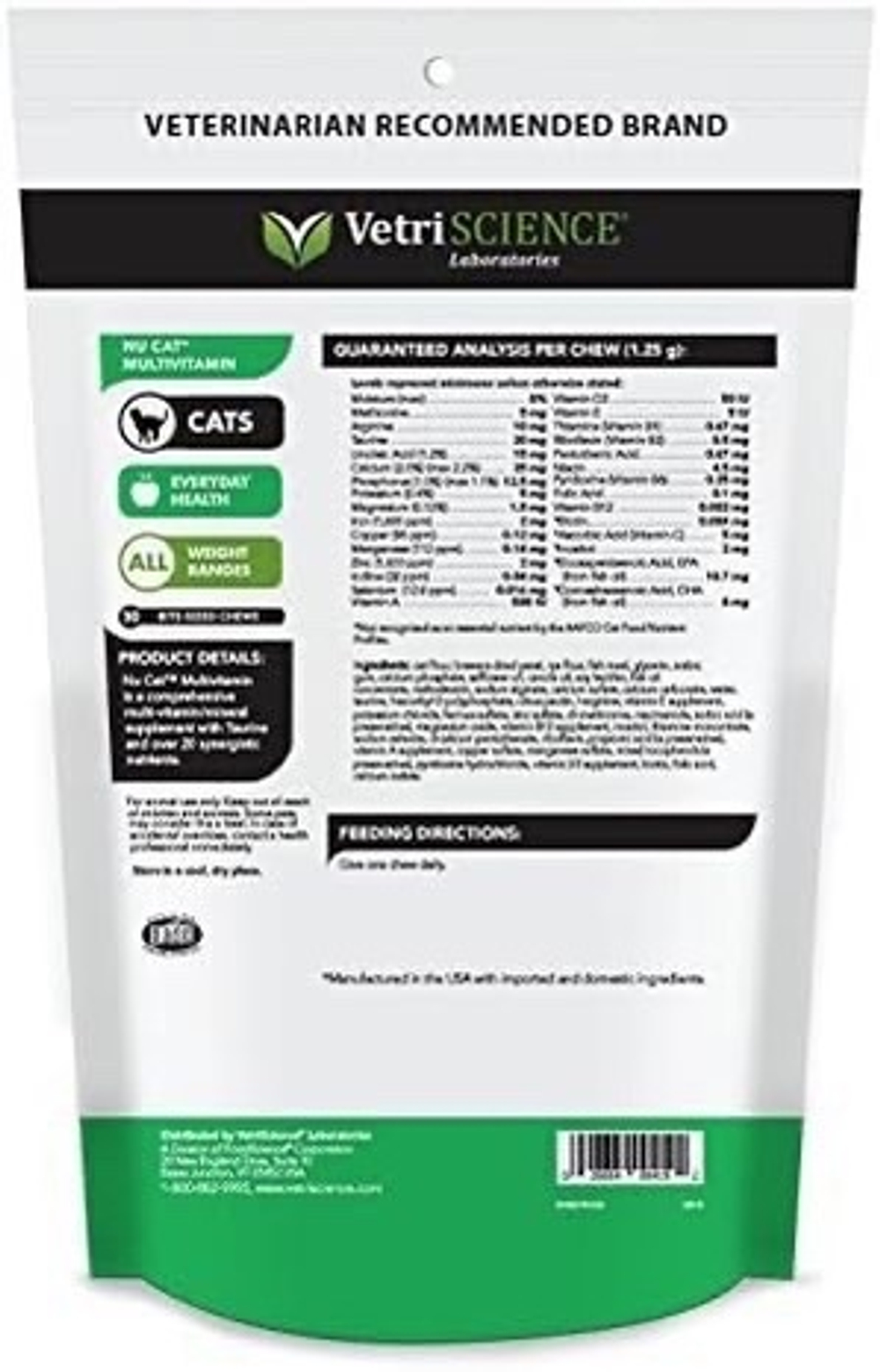 Vetri-Science Nu-Cat Multivitamin витамины в лакомстве 30 шт
