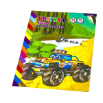 Бумага цветная Alingar, А4, офсетная, двухсторонняя, 10 листов, 10 цветов, на скрепке, "Ассорти"