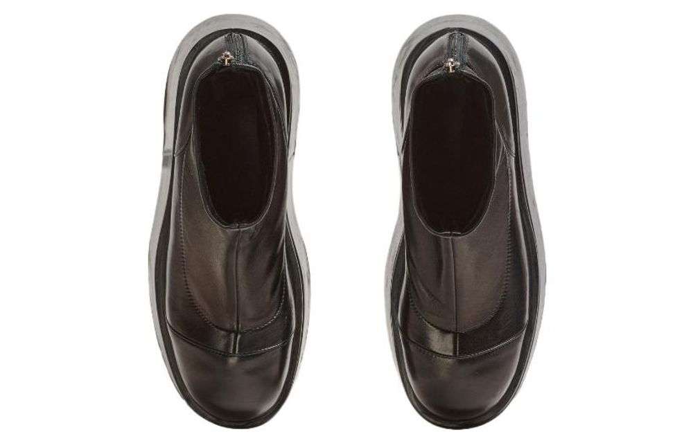 BALMAIN Platform Leather Boots