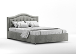 Мягкая двуспальная кровать "Эмилия" с подъемным механизмом