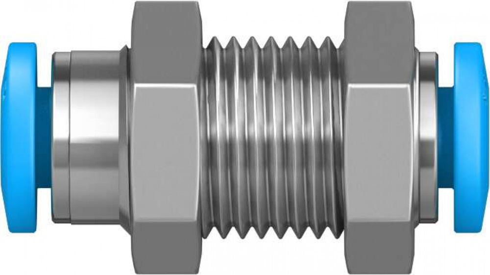 Муфта цанговая для панельного монтажа прямая Festo QSMS-4-100 (комплект 100 шт)