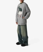 UNDERCOVER СВИТШОТ СЕРЫЙ APPLE