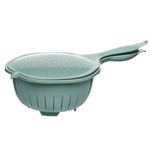 Дуршлаг с крышкой фисташковый