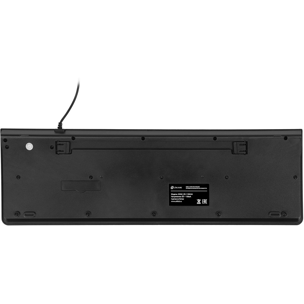 Клавиатура Клавиатура Oklick 505M черный USB slim (1196544)