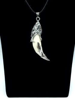 Кулон оберег амулет Настоящий Волчий Клык Зуб Волка талисман