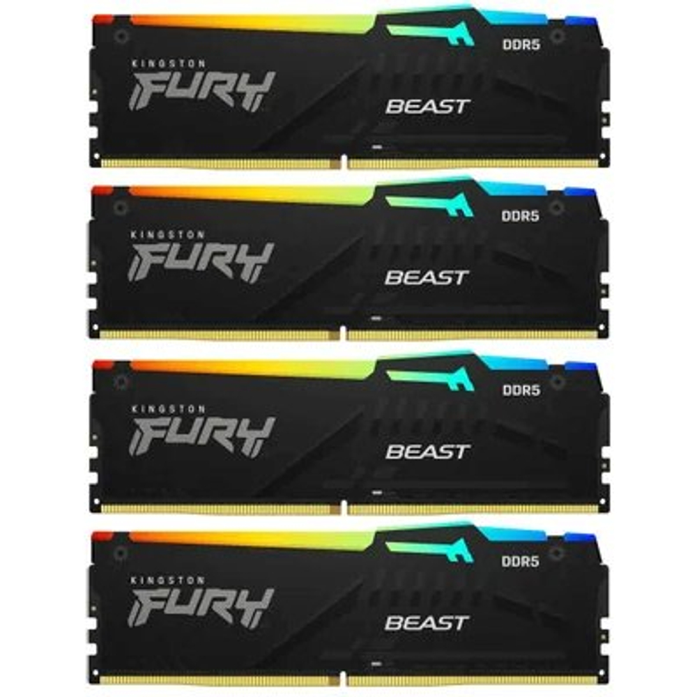 Оперативная память Kingston Fury Beast Black RGB XMP KF552C40BBAK4-64