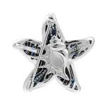 Брошь Морская Звезда с сапфирами, Brs0242-1/3