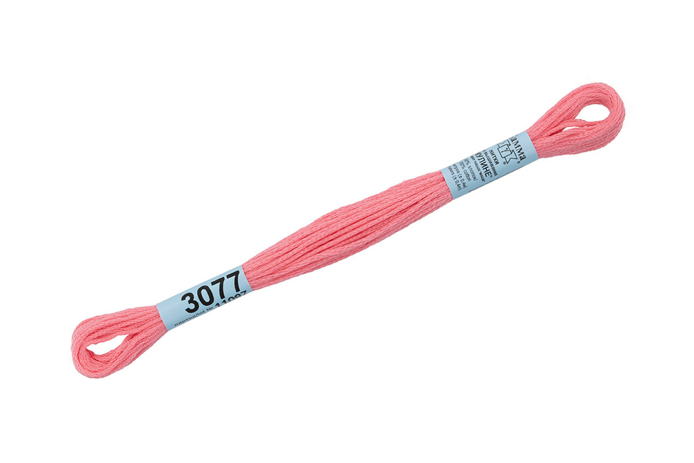 Мулине  "Gamma", 100% хлопок, 8 м, №3077