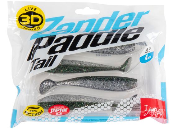 Виброхвосты LJ 3D Series ZANDER PADDLE TAIL 4.8in (12.00)/Z11 4шт.