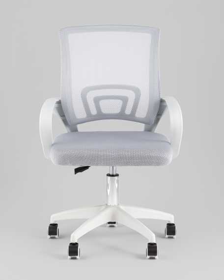 Кресло офисное TopChairs Simple SN серый пластик белый