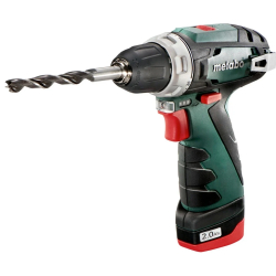Безударная дрель Metabo PowerMaxx BS Безударная дрель-шуруповерт [600984000] (10.8В 2х2.0,LC40,патр,коробк )