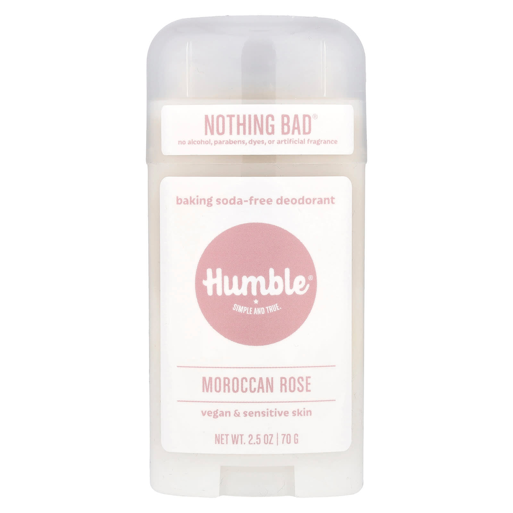 Humble Brands, Дезодорант без пищевой соды, марокканская роза, 70 г (2,5 унции)
