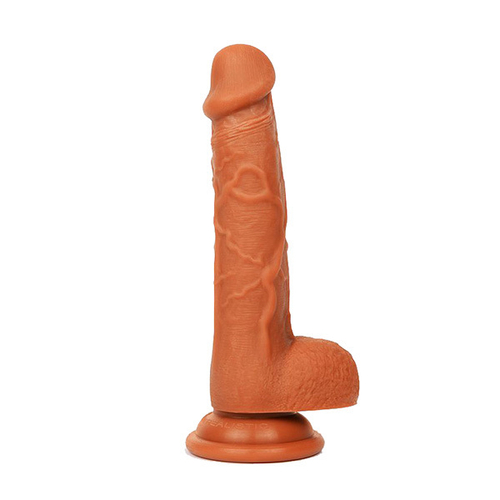 Реалистичный коричневый фаллоимитатор 18,5см Bior Toys Erowoman ER-30051