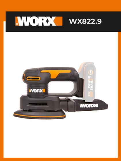 Аккумуляторная дельто-шлифовальная машина WORX WX822.9 20В