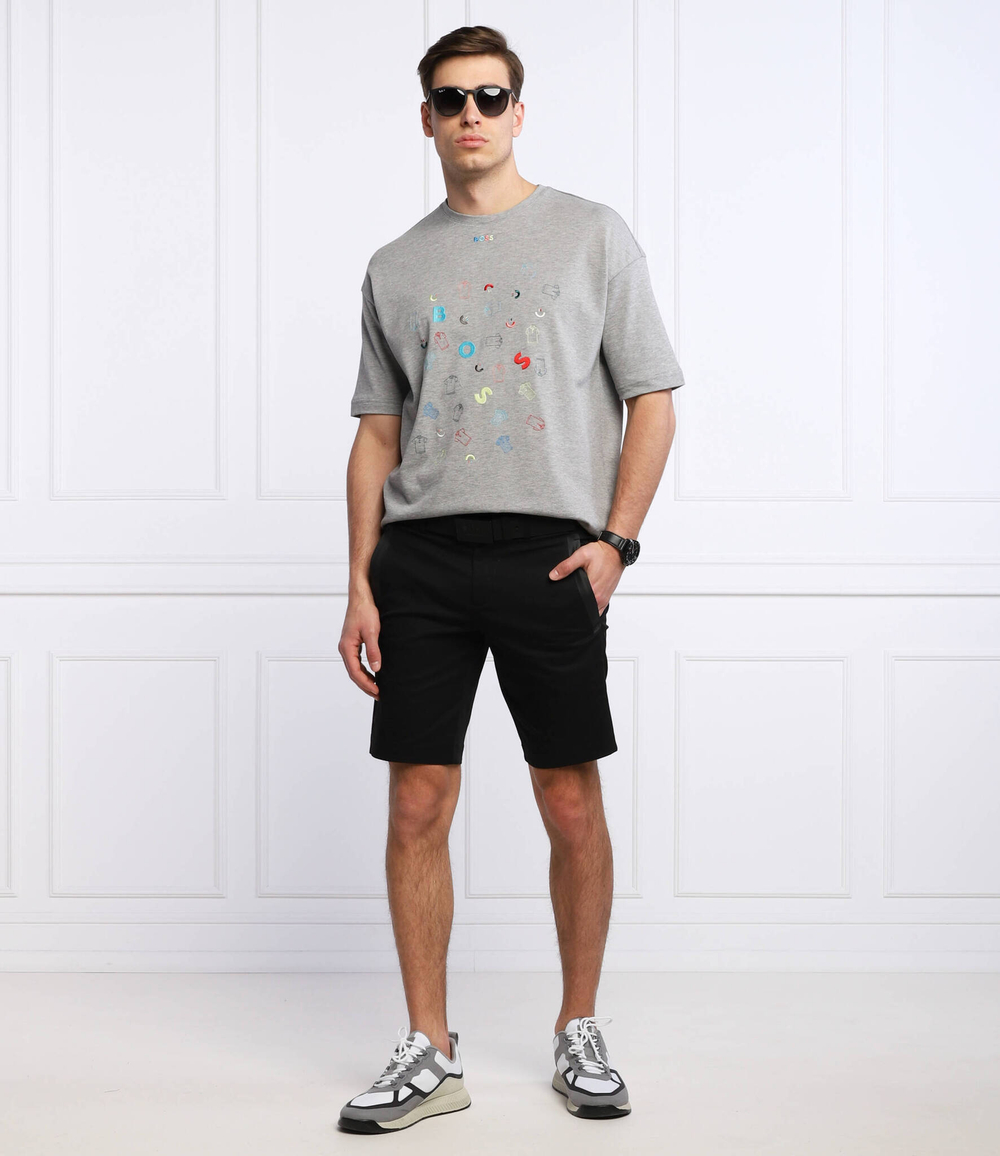 футболка tee celebration BOSS GREEN - серый(50467065)