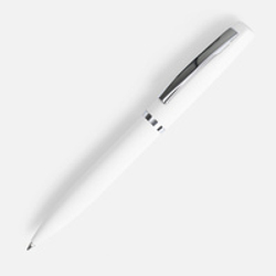 Ручка шариковая Bolt Soft Touch, белая