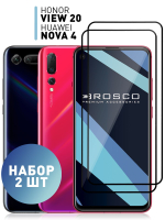 Набор стекол ROSCO для Honor View 20;Huawei Nova 4 оптом (арт. HW-HV20-FSP-GLASS-SET2)