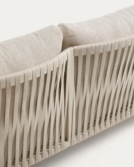 Комплект садовой мебели Aleria из бежевого алюминия и веревки