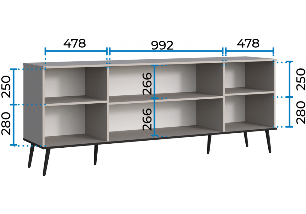 ТВ-тумба Woodville Арден кашемир