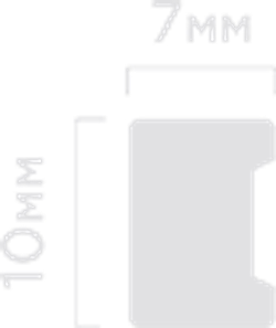 Молдинг HiWood, 10x7 мм