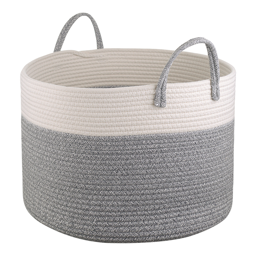 Корзина для хранения ulrik, D45х30 см, кремовая/светло-серая