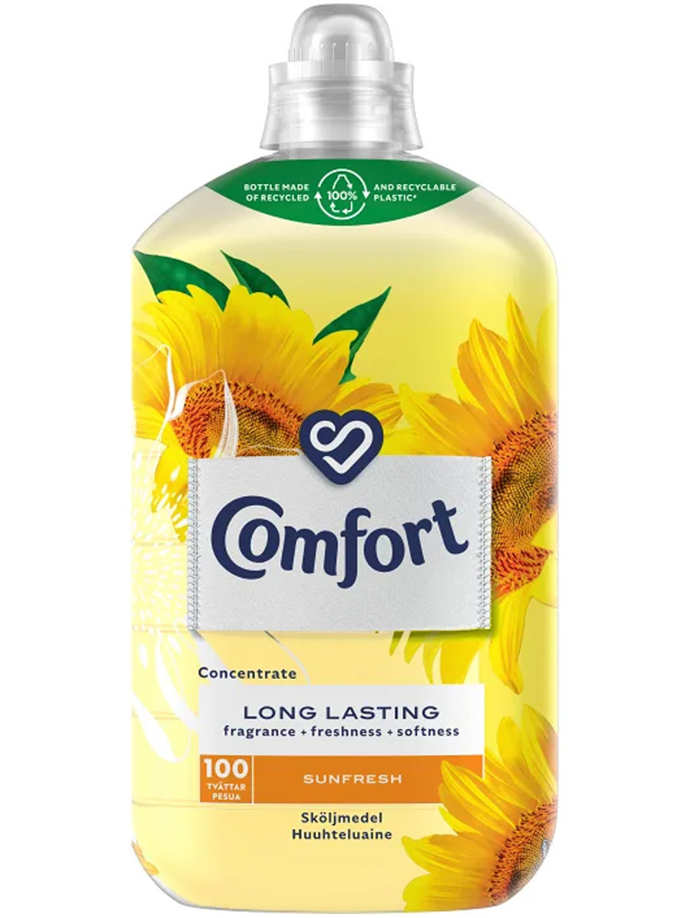 Кондиционер - ополаскиватель для белья Comfort Sunfresh 1800 мл., свежий солнечный аромат, 100 стирок