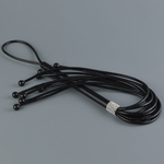 Плеть латексная с шариками черная 25 см