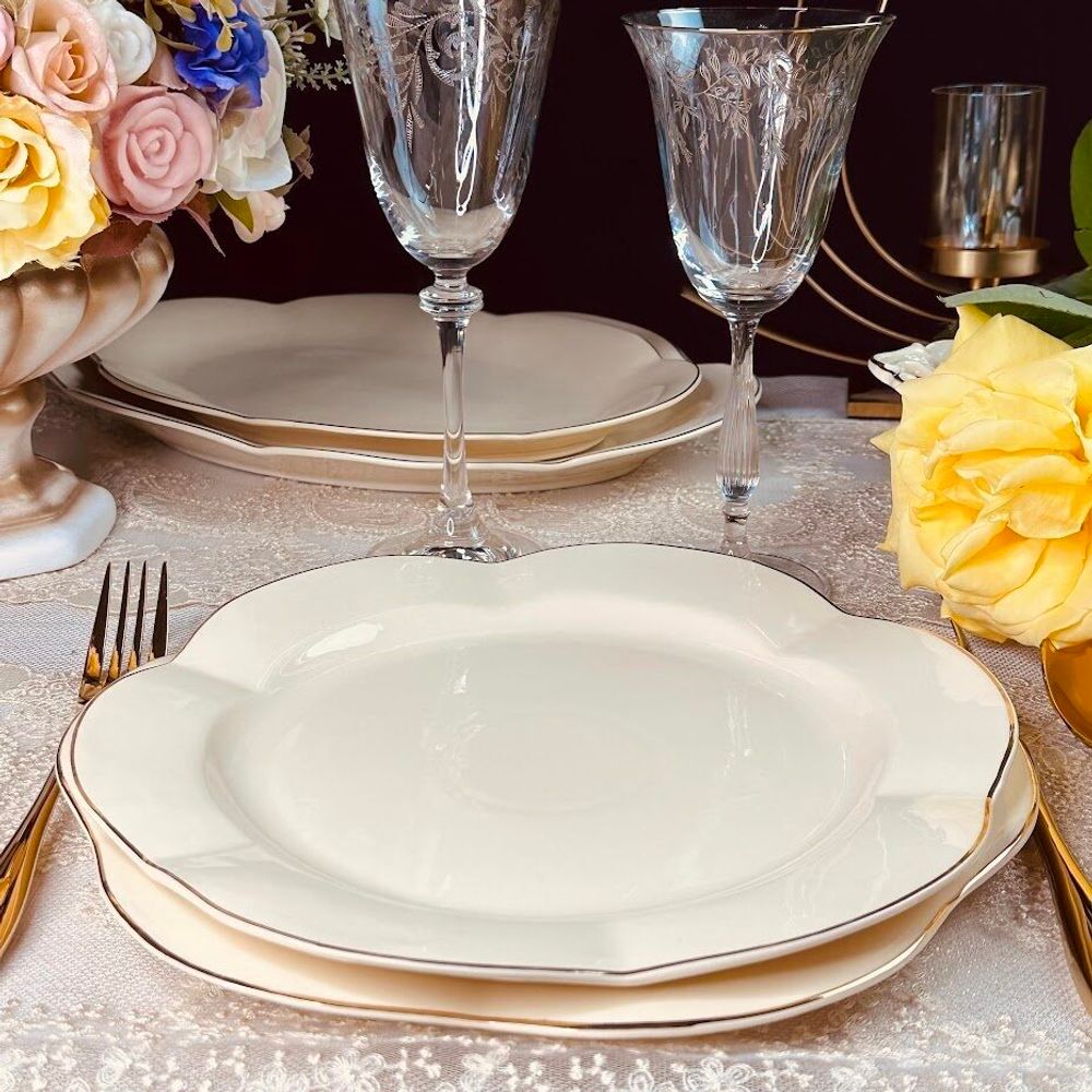 Lenardi 205-552 Набор из 6 тарелок 27см МИРАЖ в под.уп.(х6)Фарфор