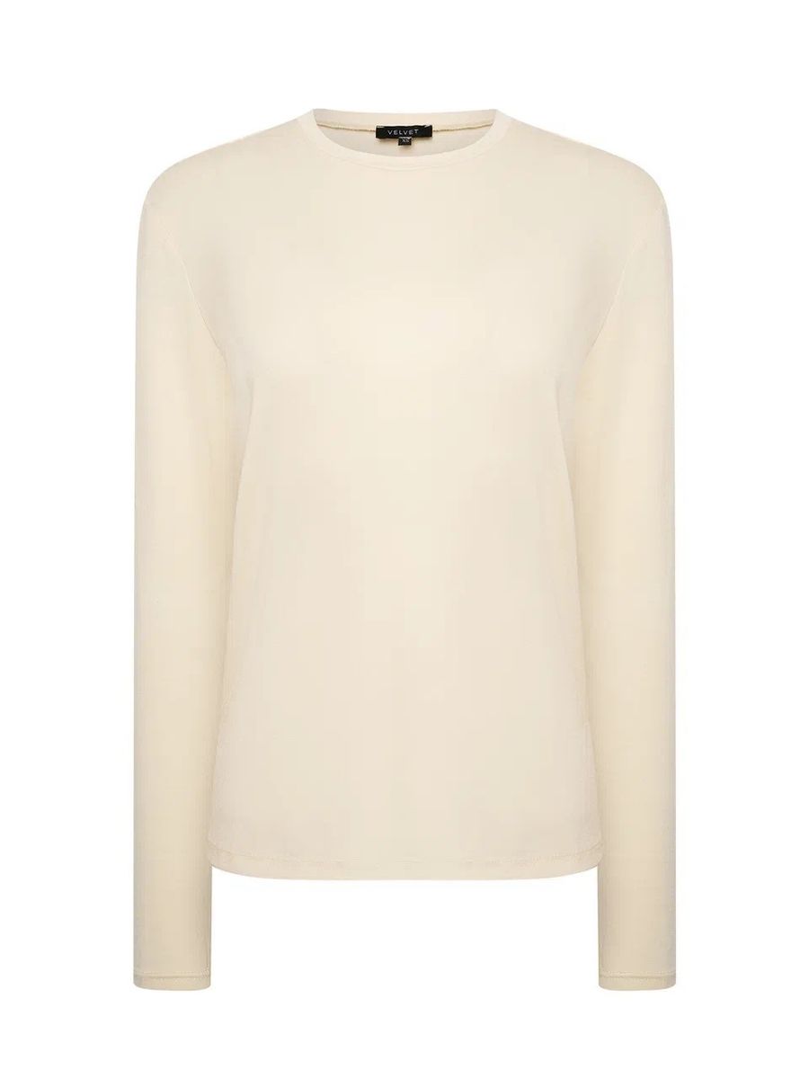 Лонгслив кремовый