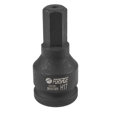 Головка-бита ударная 6-гранная 17мм, 3/4'' Forsage F-26410017MPB