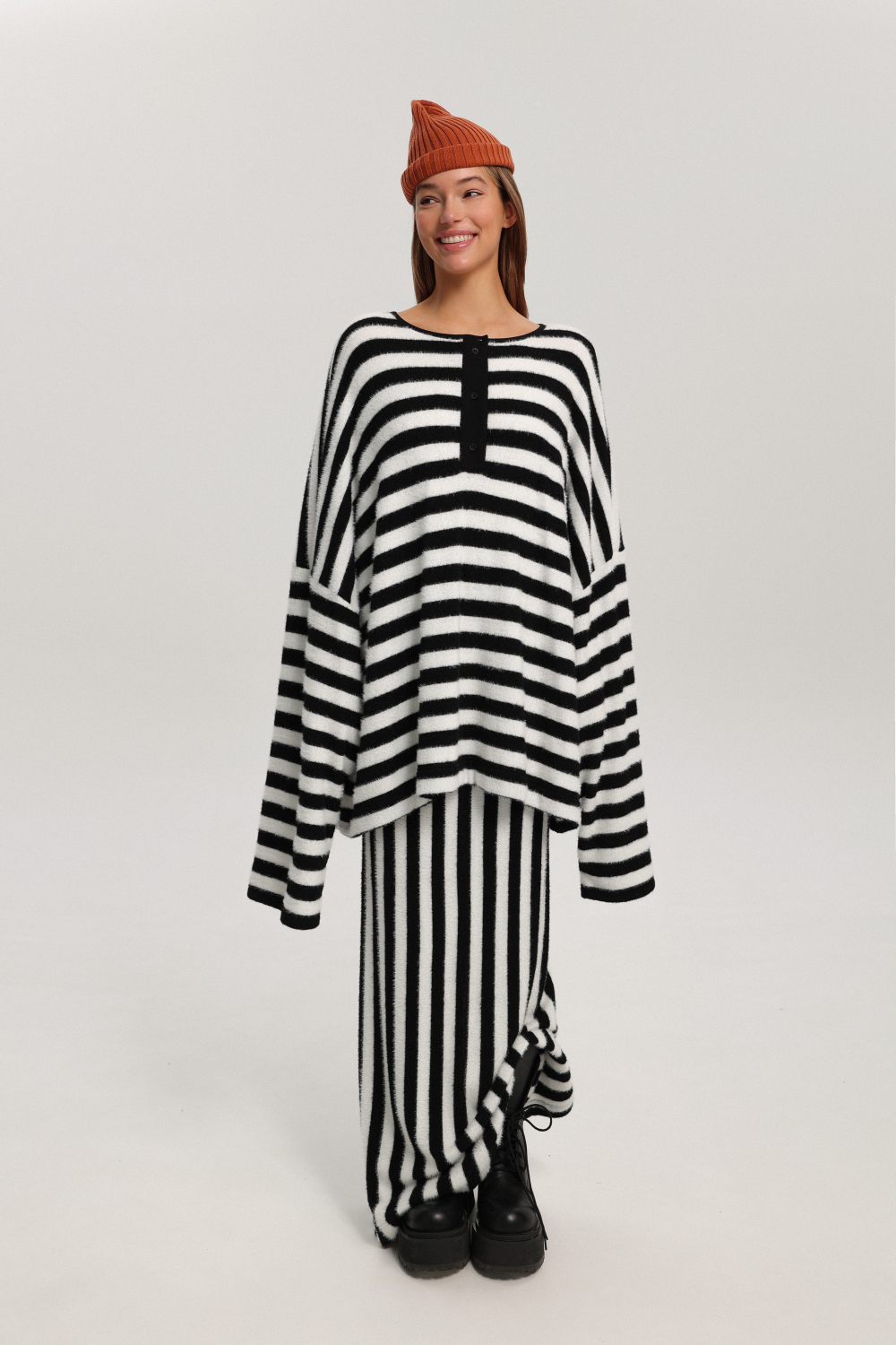 Юбка в полоску