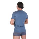 Мужской домашний комплект (футболка и штаны) голубой BALDESSARINI 95015/4006 820