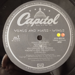 Винтажная виниловая пластинка LP Paul McCartney Wings Venus And Mars (Japan 1975) (Obi Copy) Love In Song