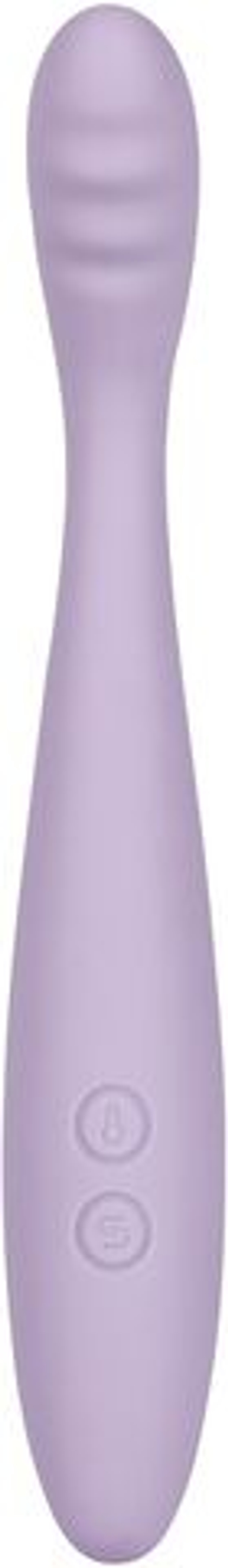 Сиреневый вибростимулятор Cici 2 с функцией нагрева - 17,8 см.