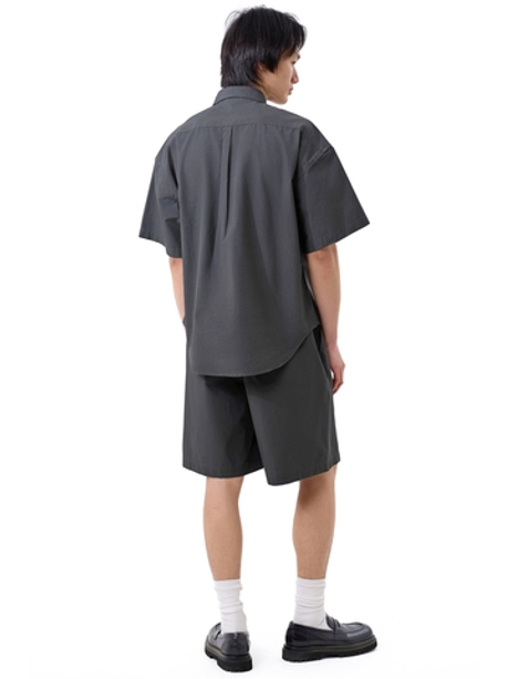 Серый хлопковый костюм Senseera с шортами