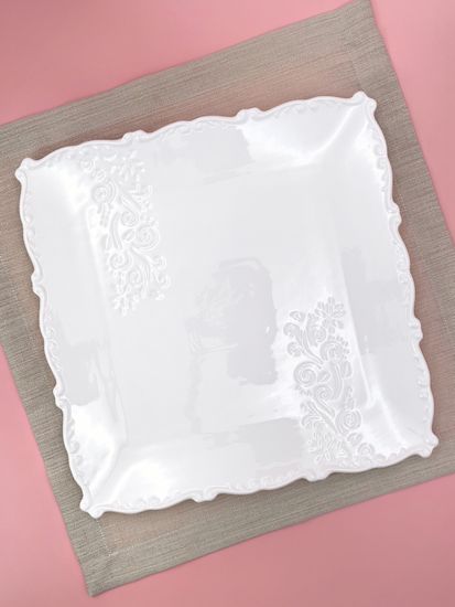 Блюдо квадратное 30 см. набор 3 шт. "Орнамент"