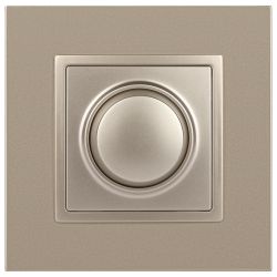 14-4101-04 ЭРА Светорегулятор поворотно-нажимной, 400ВА 230В, IP20, Эра Elegance, шампань | Elegance Шампань