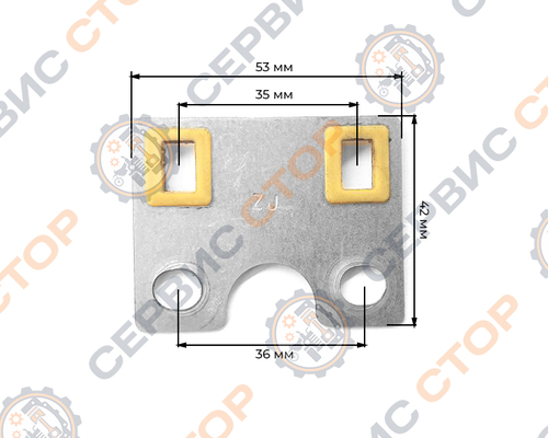 Пластина направляющая штанг 177F