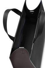 ШОППЕР КВАДРАТНЫЙ ЧЕРНЫЙ|ГРАФИТ|Т.КОРИЧНЕВЫЙ