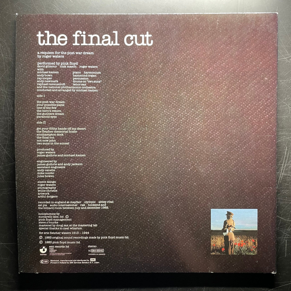 Pink Floyd - The Final Cut (Европа 1983г.)