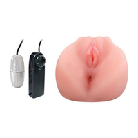 Вагина телесного цвета с виброяйцом Bior Toys Erowoman-Eroman EE-10161