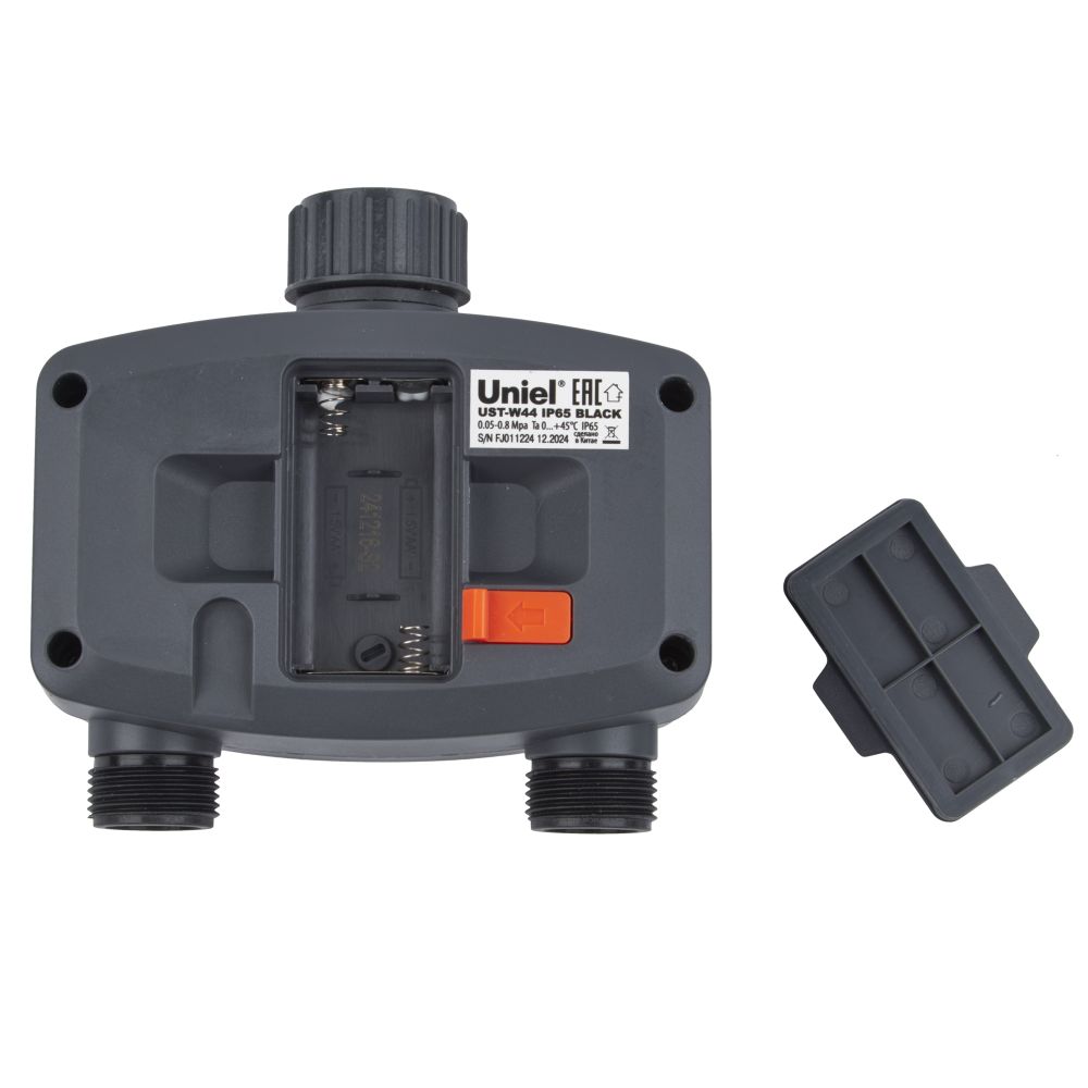 UST-W44 IP65 BLACK Таймер для автоматического полива. 2 канала. Корпус черный. ТМ Uniel