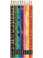 Карандаши цветные MAPED (Франция) "Color'Peps Animals'", 12 цветов, трехгранные, заточенные, европодвес, 832212