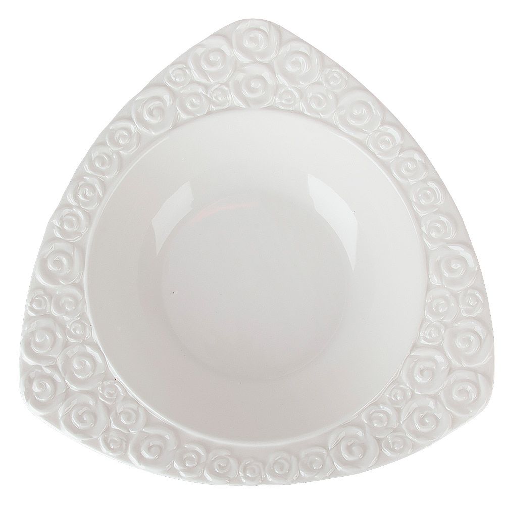 Салатник " " 22*22*6см. v=500мл.(min6) (фарфор) (транспортная упаковка)