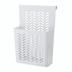 Корзина для хранения универсальная «ЭКСПЕРТХАУС» подвесная на дверцу, 24*12*34см, цвет белый