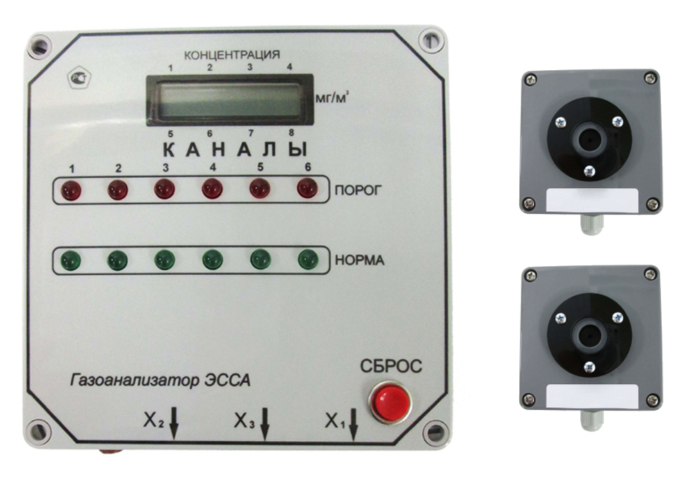 ЭССА-NO2 (исп. БС) газоанализатор диоксида азота многоканальный автоматический общепромышленный стационарный