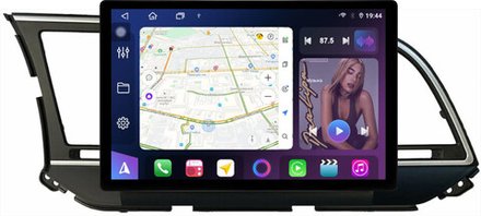 Магнитола для Hyundai Elantra 6 2016-2018 (штатная КЗВ, рамка тип 1) - FarCar BX877 монитор 13" 2K QLED на Android 13, TS10, 6+128, CarPlay, 4G SIM-слот