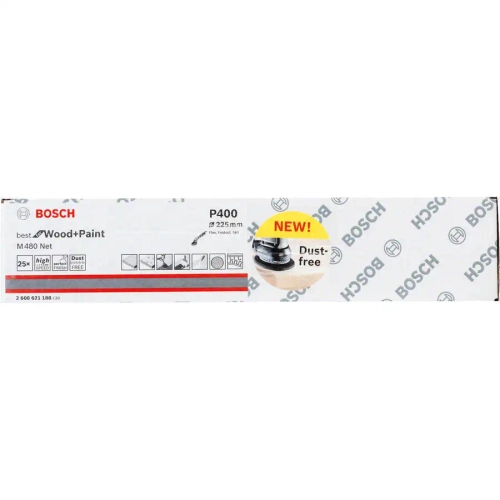 Шлифовальная сетка M480, P100, 225 мм, 25 шт BOSCH 2608621181